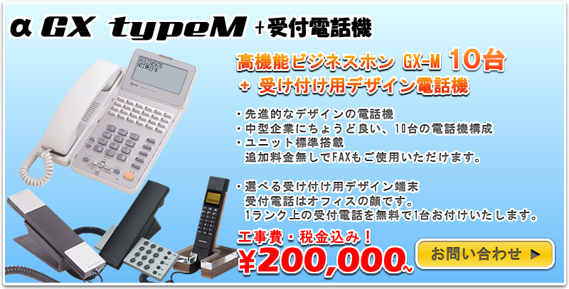 NTT　αGX-typeM 受付デザイン電話機キャンペーン